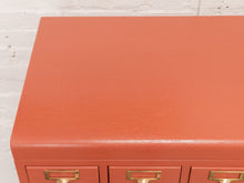 Load image into Gallery viewer, Painted Wood Chest of Drawers Restored File Cabinet
