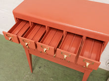 Load image into Gallery viewer, Painted Wood Chest of Drawers Restored File Cabinet
