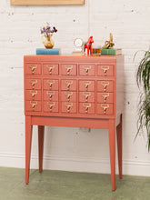 Load image into Gallery viewer, Painted Wood Chest of Drawers Restored File Cabinet
