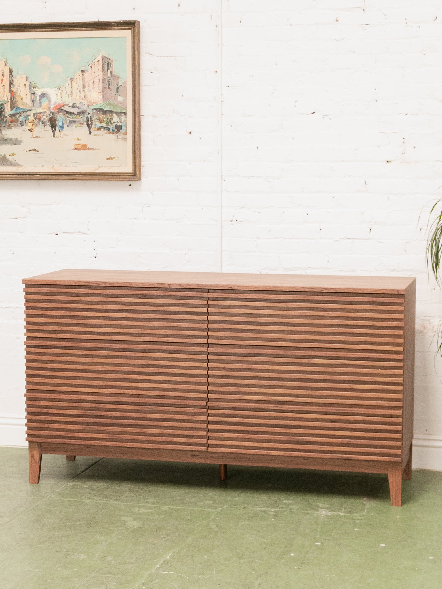 Slat Drawer Slat Six Drawer Dresser – Sunbeam Vintage