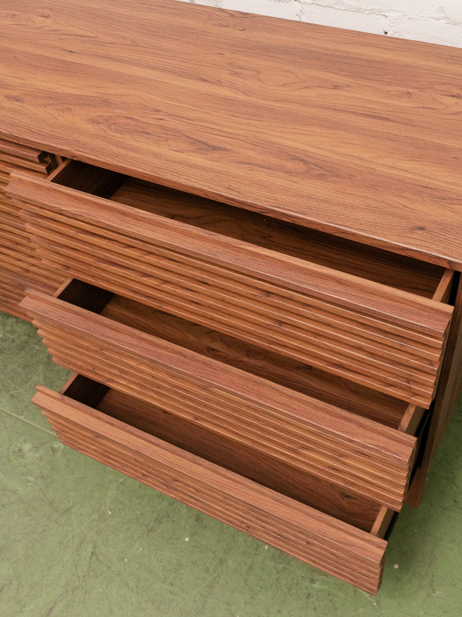 Slat Drawer Slat Six Drawer Dresser – Sunbeam Vintage