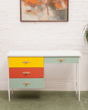 Load image into Gallery viewer, Multi Color Desk (Teal Right Drawer)
