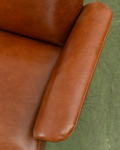 Italian Leather Vintage Armchair