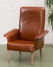 Load image into Gallery viewer, Italian Leather Vintage Armchair
