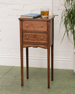 2 Drawer Antique End Table