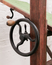 Load image into Gallery viewer, Antique Camera Stand Height Adjustable Cast Iron and Wood
