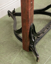 Load image into Gallery viewer, Antique Camera Stand Height Adjustable Cast Iron and Wood
