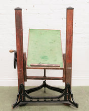 Load image into Gallery viewer, Antique Camera Stand Height Adjustable Cast Iron and Wood

