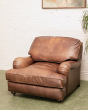 Load image into Gallery viewer, Restoration Hardware Vintage Lounge Chair and Ottoman

