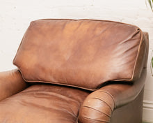 Load image into Gallery viewer, Restoration Hardware Vintage Lounge Chair and Ottoman
