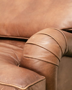 Restoration Hardware Vintage Lounge Chair and Ottoman