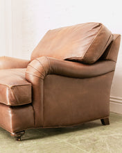 Load image into Gallery viewer, Restoration Hardware Vintage Lounge Chair and Ottoman

