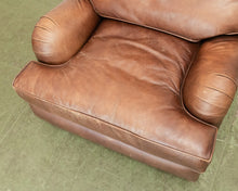 Load image into Gallery viewer, Restoration Hardware Vintage Lounge Chair and Ottoman
