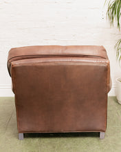 Load image into Gallery viewer, Restoration Hardware Vintage Lounge Chair and Ottoman
