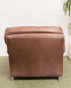 Restoration Hardware Vintage Lounge Chair and Ottoman