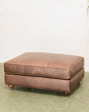 Load image into Gallery viewer, Restoration Hardware Vintage Lounge Chair and Ottoman
