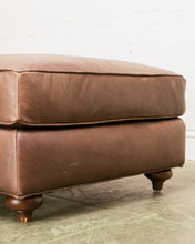 Load image into Gallery viewer, Restoration Hardware Vintage Lounge Chair and Ottoman
