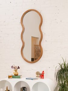 Gold Wavy Mirror