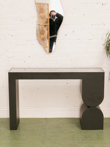 Black Modern Entry Table