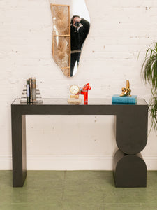 Black Modern Entry Table