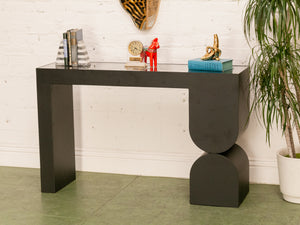 Black Modern Entry Table