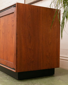 Exotic Wood Walnut Vintage Credenza