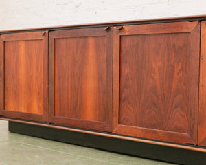 Exotic Wood Walnut Vintage Credenza