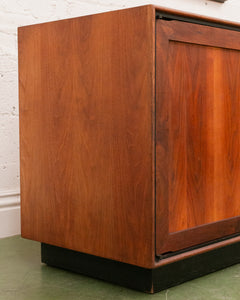 Exotic Wood Walnut Vintage Credenza