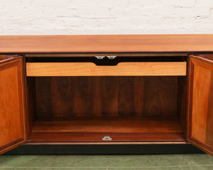 Exotic Wood Walnut Vintage Credenza