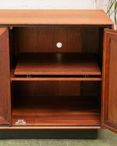 Exotic Wood Walnut Vintage Credenza