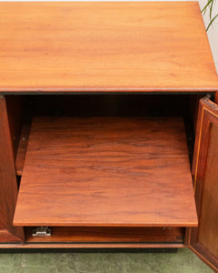 Exotic Wood Walnut Vintage Credenza