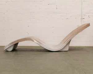 Fiberglass Curved Lounge Chair