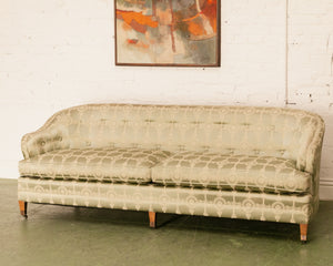 Celedon Green Regency Vintage Sofa