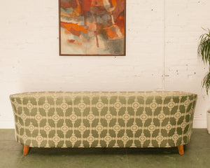 Celedon Green Regency Vintage Sofa