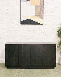 Brutalist Black Credenza