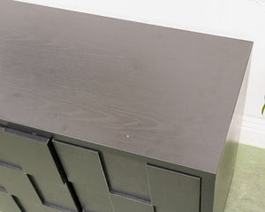 Brutalist Black Credenza