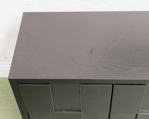 Brutalist Black Credenza