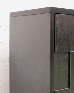 Brutalist Black Credenza