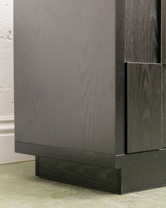 Brutalist Black Credenza