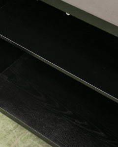Brutalist Black Credenza