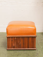 Load image into Gallery viewer, Bamboo Stool with Caramel Seat
