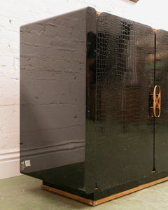 Faux Snakeskin Glam Credenza