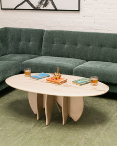 Mid Century Belgium Marmorino Coffee Table