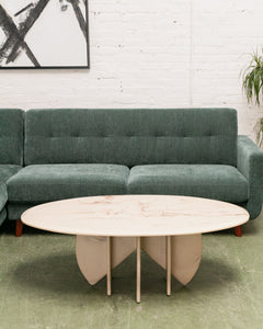 Mid Century Belgium Marmorino Coffee Table