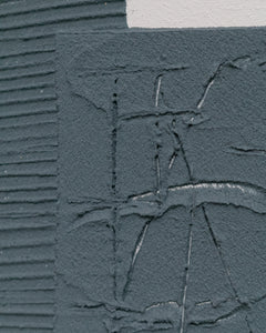 Textured Blue Modern Art Abstract