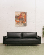 Load image into Gallery viewer, Black Leather Sofa
