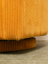 Load image into Gallery viewer, Mustard Corduroy Chair/Ottoman
