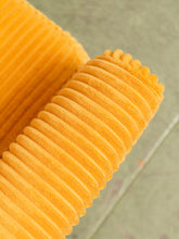 Load image into Gallery viewer, Mustard Corduroy Chair/Ottoman
