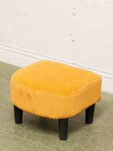 Load image into Gallery viewer, Mustard Corduroy Chair/Ottoman
