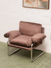 Load image into Gallery viewer, Brown Chrome Chair
